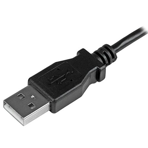 StarTech.com Left Angle Micro USB Cable – 1 ft / 0.5m – 90 degree – USB Cord – USB Charger Cable – USB to Micro USB Cable (USBAUB50CMLA