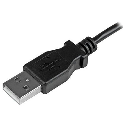 StarTech.com Left Angle Micro USB Cable – 1 ft / 0.5m – 90 degree – USB Cord – USB Charger Cable – USB to Micro USB Cable (USBAUB50CMLA