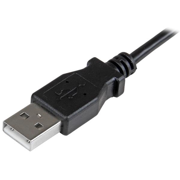 StarTech.com Right Angle Micro USB Cable – 1 ft / 0.5m – 90 degree – USB Cord – USB Charger Cable – USB to Micro USB Cable (USBAUB50CMRA),White