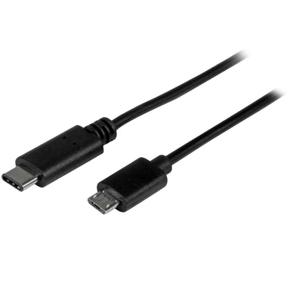 StarTech.com USB C to Micro USB Cable 2m 6ft - USB-C to Micro USB Charge Cable - USB 2.0 Type C to Micro B - Thunderbolt 3 Compatible (USB2CUB2M