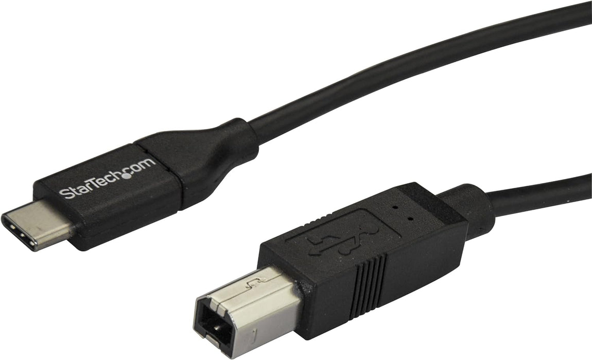 StarTech.com 2m 6ft USB C to USB B Cable - USB 2.0 - USB Type C Printer Cable M/M - USB 2.0 Type-C to Type-B Cable (USB2CB2M