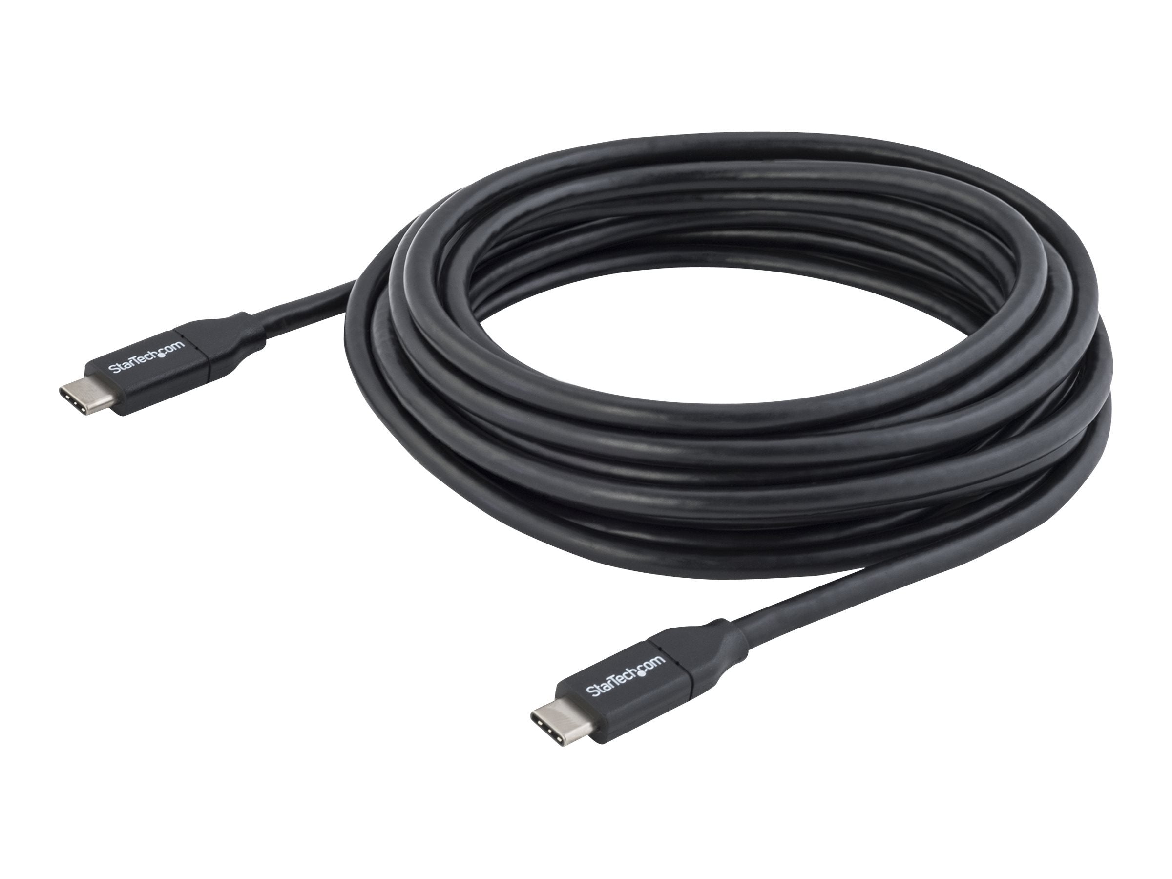 StarTech.com 4m USB C Cable w/ PD - 13ft USB Type C Cable - 5A Power Delivery - USB 2.0 USB-IF Certified - USB 2.0 Type-C Cable - 100W/5A (USB2C5C4M), black