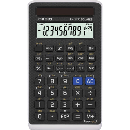 Casio FX 260 Solar II Scientific Calculator 5" x 0.6" x 2.9" (Pack of 2