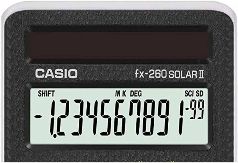 Casio FX 260 Solar II Scientific Calculator 5" x 0.6" x 2.9" (Pack of 2