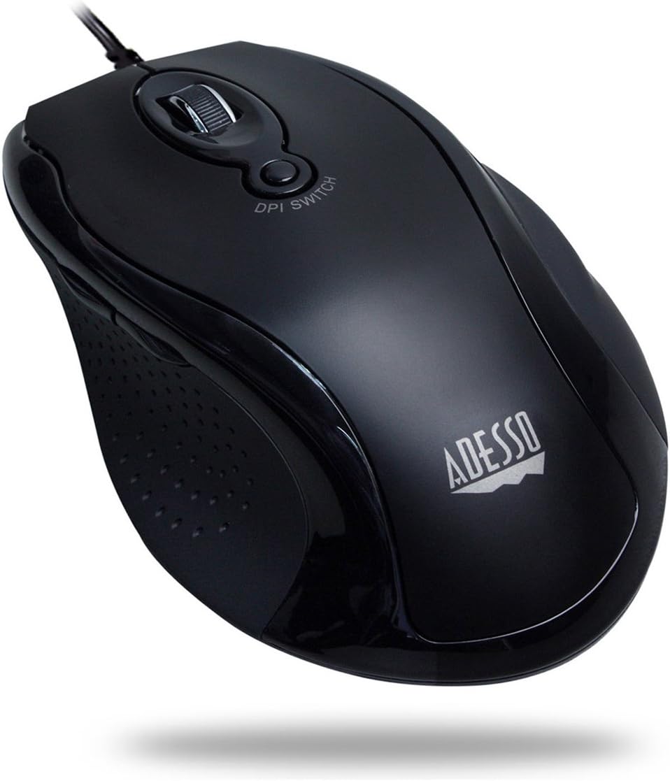 Adesso iMouse G2 - USB Ergonomic Optical Mouse Adjustable DPI Internet Navigational B