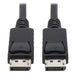Eaton DisplayPort Cable with Latches, DP to DP, Male-to-Male Connectors, 4K @ 60Hz Quality, Black, 6 Feet / 1.83 Meters (P580-006