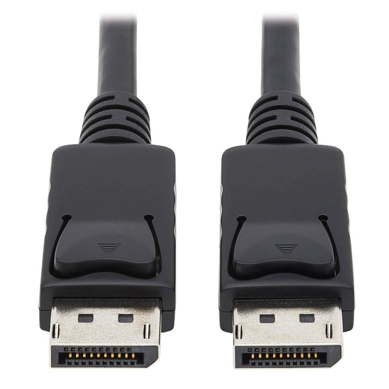 Eaton DisplayPort Cable with Latches, DP to DP, Male-to-Male Connectors, 4K @ 60Hz Quality, Black, 6 Feet / 1.83 Meters (P580-006