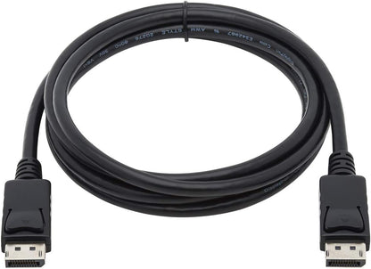 Eaton DisplayPort Cable with Latches, DP to DP, Male-to-Male Connectors, 4K @ 60Hz Quality, Black, 6 Feet / 1.83 Meters (P580-006