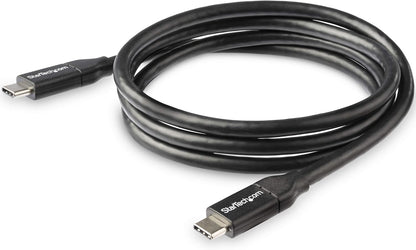 StarTech.com USB C To USB C Cable - 3 ft / 1m - USB-IF Certified - 5A PD - USB 2.0 - USB Type C Charging Cable - USB C Fast Charge Cable (USB2C5C1M