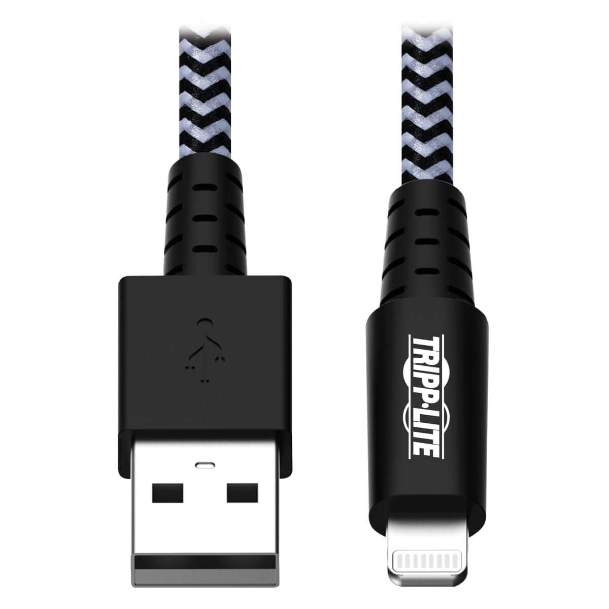Eaton Heavy Duty USB to Lightning Charging & Data Cable, Heavy Duty with Braided Jacket, MFi Certified for iPhone, iPad & iPod - 6 Feet / 1.8 Meters (M100-006-HD