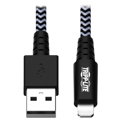 Eaton Heavy Duty USB to Lightning Charging & Data Cable, Heavy Duty with Braided Jacket, MFi Certified for iPhone, iPad & iPod - 6 Feet / 1.8 Meters (M100-006-HD