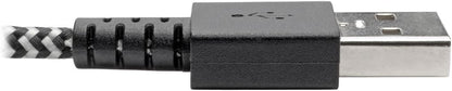 Eaton Heavy Duty USB to Lightning Charging & Data Cable, Heavy Duty with Braided Jacket, MFi Certified for iPhone, iPad & iPod - 6 Feet / 1.8 Meters (M100-006-HD