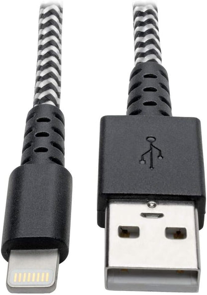 Eaton Heavy Duty USB to Lightning Charging & Data Cable, Heavy Duty with Braided Jacket, MFi Certified for iPhone, iPad & iPod - 6 Feet / 1.8 Meters (M100-006-HD