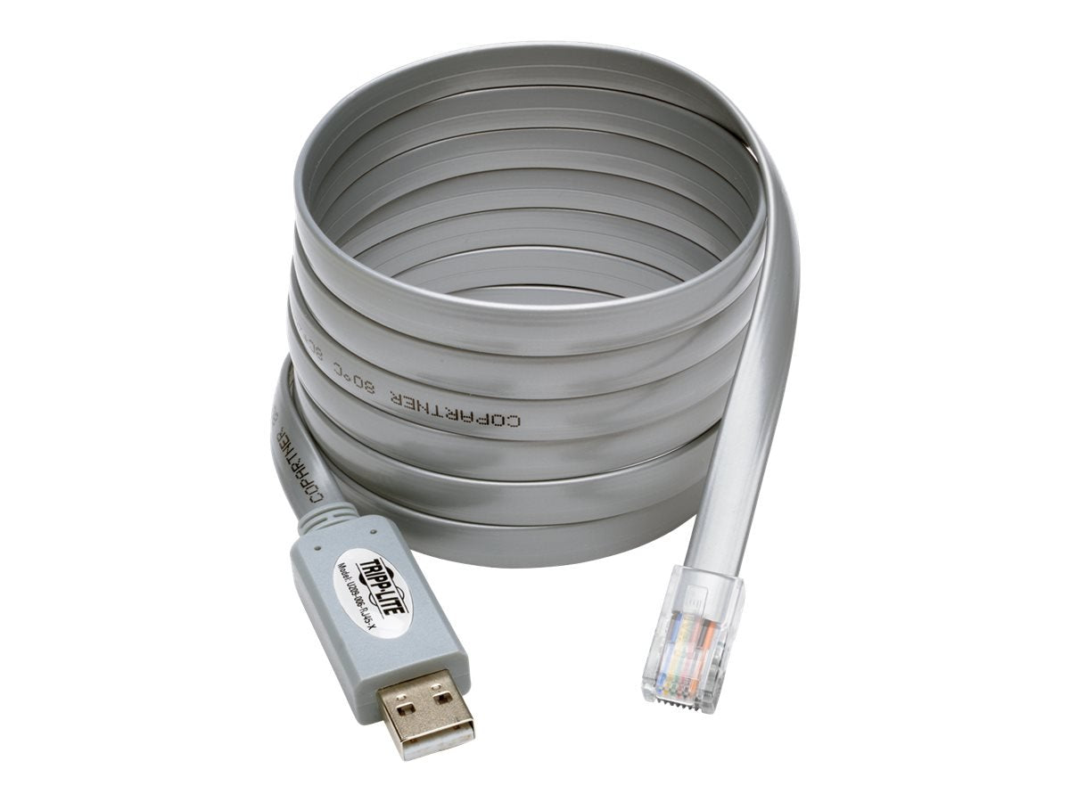Tripp Lite USB to RJ45 Cisco Serial Roll over Cable USB Type A RJ45 M/M 6 ft (U209-006-RJ45-X),Black
