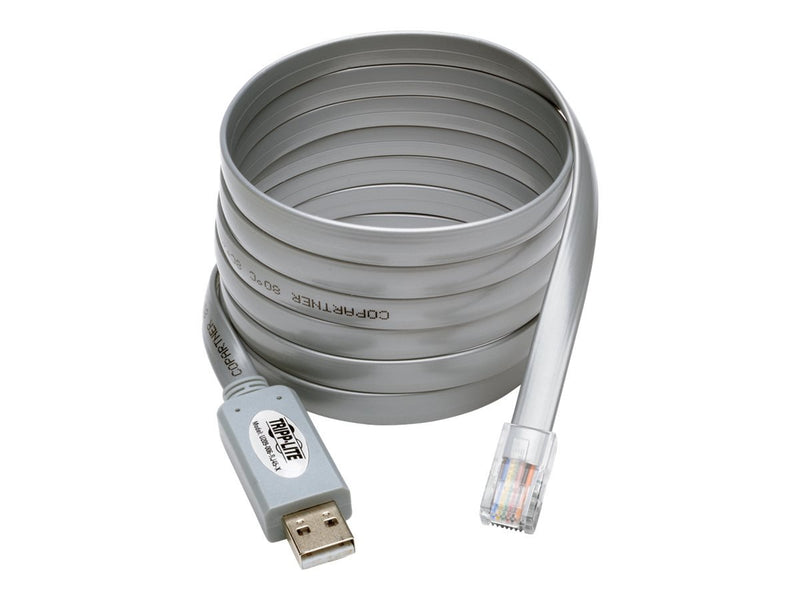 Tripp Lite USB to RJ45 Cisco Serial Roll over Cable USB Type A RJ45 M/M 6 ft (U209-006-RJ45-X),Black