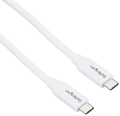StarTech.com USB C to USB C Cable - 13 ft / 4m - 5A PD - M/M - White - USB 2.0 - USB-IF Certified - USB Type C Cable - USB C Charging Cable (USB2C5C4MW