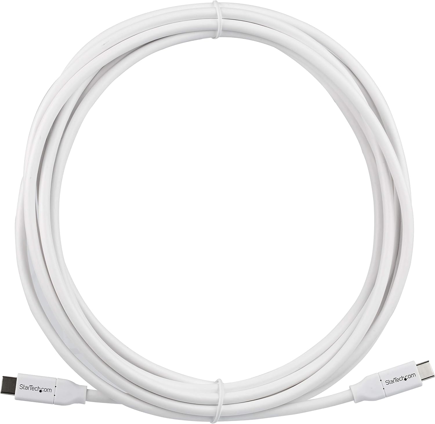 StarTech.com USB C to USB C Cable - 13 ft / 4m - 5A PD - M/M - White - USB 2.0 - USB-IF Certified - USB Type C Cable - USB C Charging Cable (USB2C5C4MW