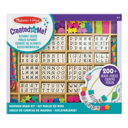 Melissa & Doug Arts and Crafts Beads, Multicolor, Wooden Stringing Beads