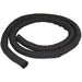 StarTech.com 6.5' (2m) Cable Management Sleeve - Flexible Coiled Cable Wrap - 1.0-1.5" dia. Expandable Sleeve - Polyester Cord Manager/Protector/Concealer - Black Trimmable Cable Organizer (WKSTNCM