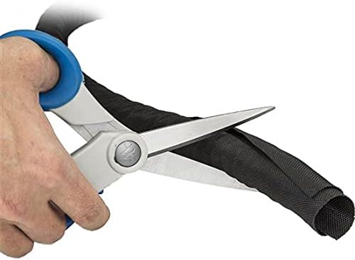 StarTech.com 6.5' (2m) Cable Management Sleeve - Flexible Coiled Cable Wrap - 1.0-1.5" dia. Expandable Sleeve - Polyester Cord Manager/Protector/Concealer - Black Trimmable Cable Organizer (WKSTNCM