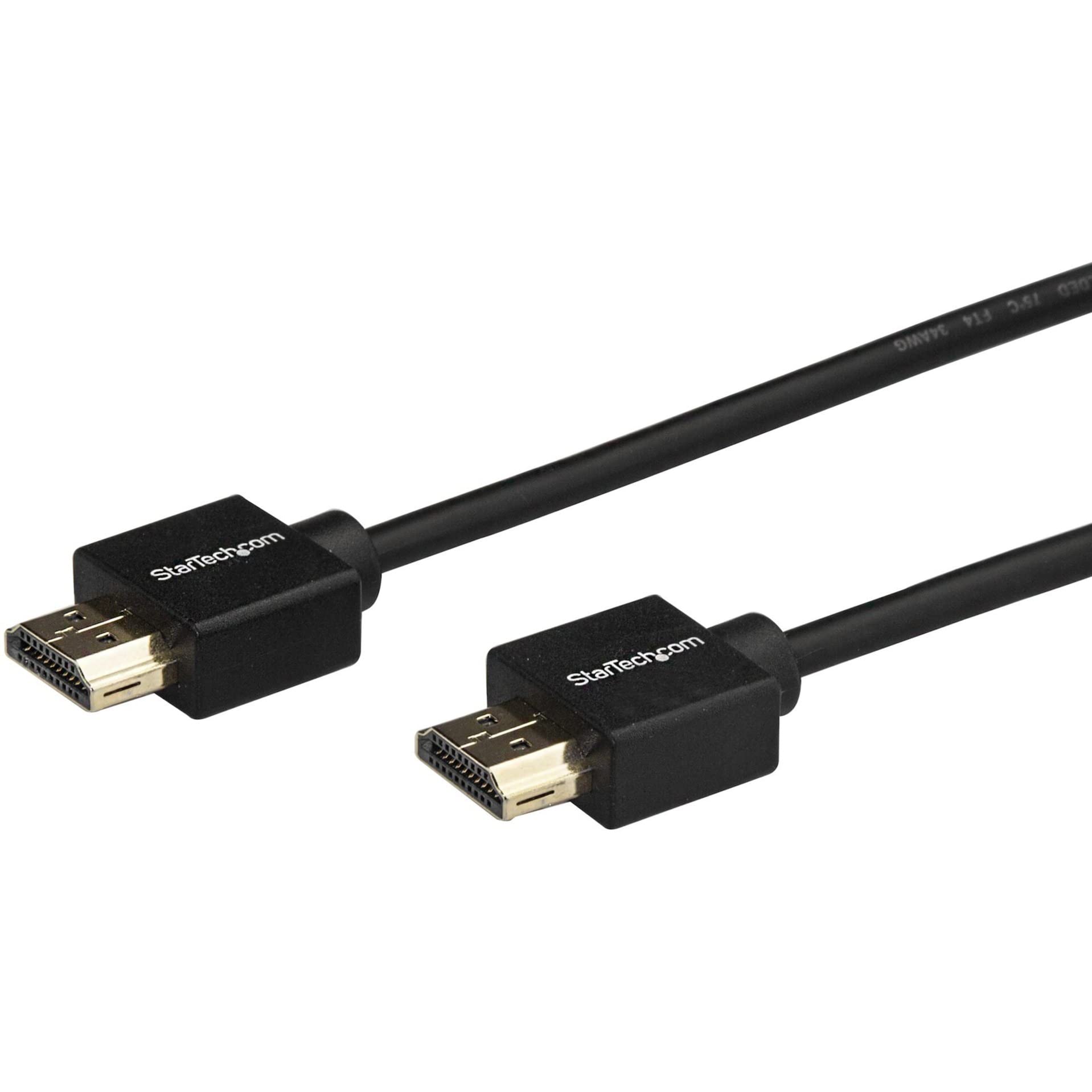StarTech.com Cable de 2m HDMI 2.0, Cable HDMI Premium 4K 60Hz de Alta Velocidad con Ethernet, Cable HDMI Ultra HDMI, Cable de Vídeo para TV / Monitor / Ordenador Portátil / PC, HDMI a HDMI (HDMM2MLP