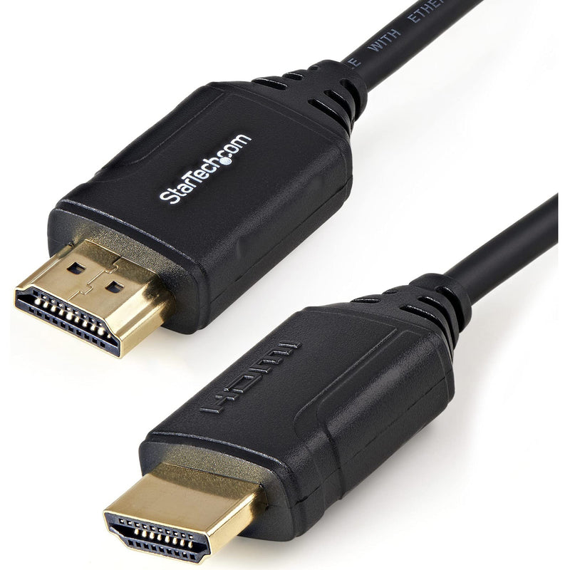 StarTech.com 1.6ft (50cm) Premium Certified HDMI 2.0 Cable with Ethernet - High Speed Ultra HD 4K 60Hz HDMI Cable HDR10 - HDMI Cord (Male/Male Connectors) - For UHD Monitors, TVs, Displays (HDMM50CMP