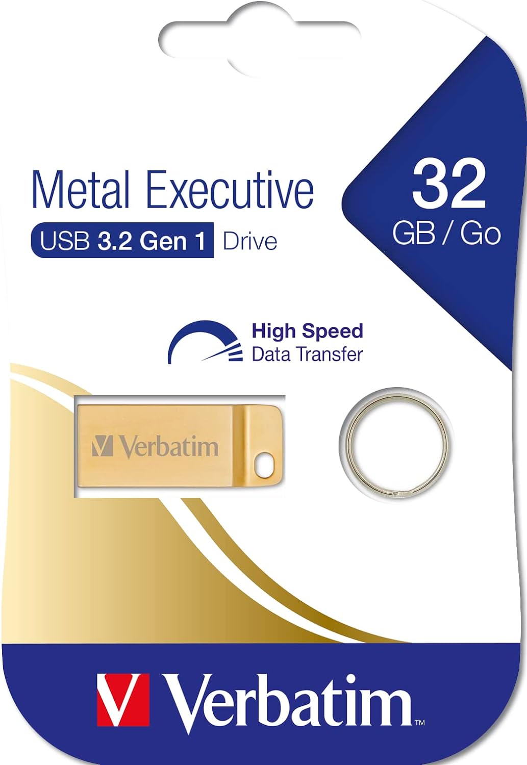 32GB USB Flash 3.0 METAL EXECUTIVE Gold Verbatim P-blister