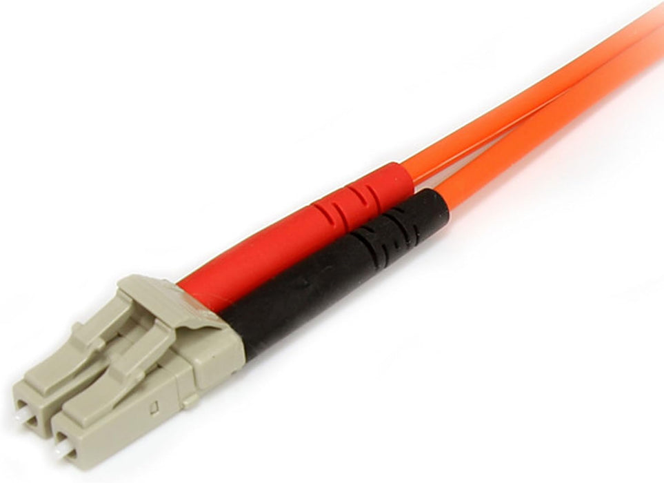 StarTech.com 1m Fiber Optic Cable - Multimode Duplex 50/125 - LSZH - LC/SC - OM2 - LC to SC Fiber Patch Cable (50FIBLCSC1) Orange / Multimode Duplex 3.3 ft / 1 m LC to SC Multimode Duplex 50/125