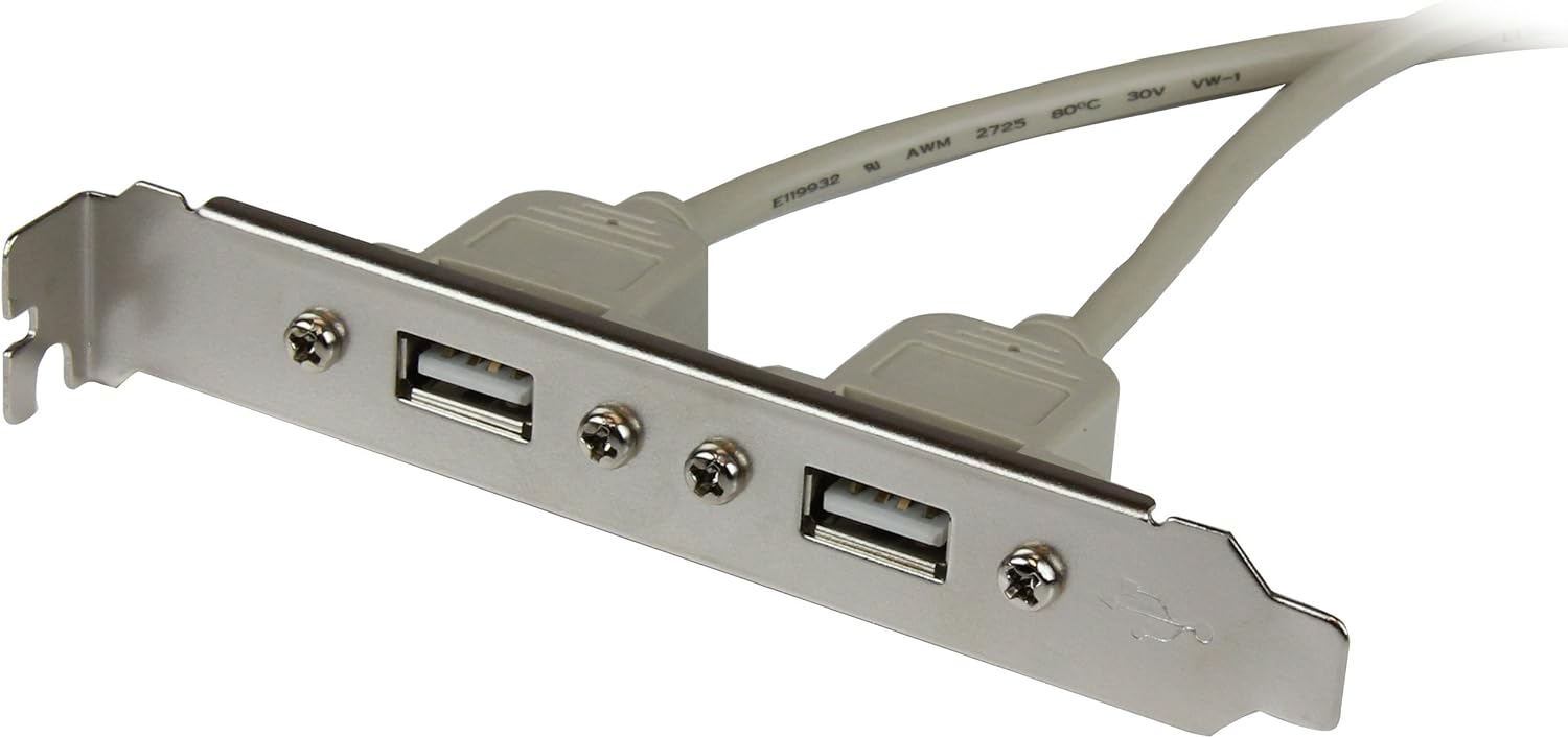 Startech.Com Adatattore Piastra Slot USB a Femmina 2 Porte