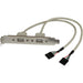 Startech.Com Adatattore Piastra Slot USB a Femmina 2 Porte