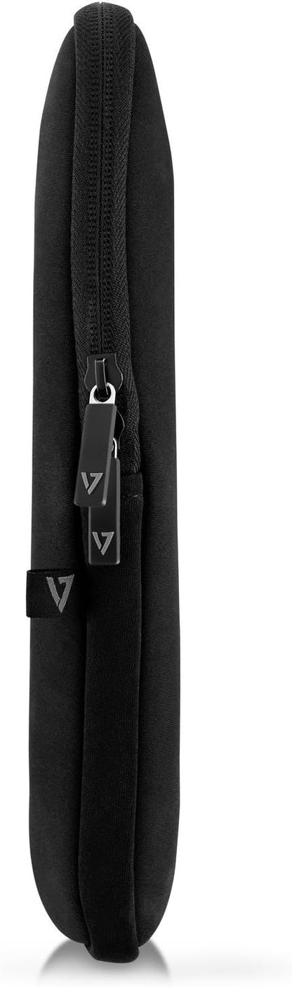 V7 CSE12-BLK-3E 12" Neoprene Water-Resistant Laptop Sleeve Case in Black