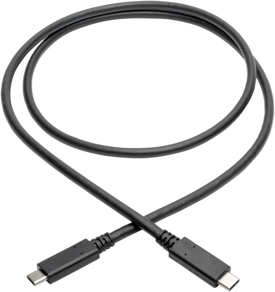 Tripp Lite USB 3.1 Gen 2 Cable 10 Gbps USB-C Type-C, 5A, 20V, Thunderbolt 3, (M/M), 0.91 m (U420-003-G2-5A