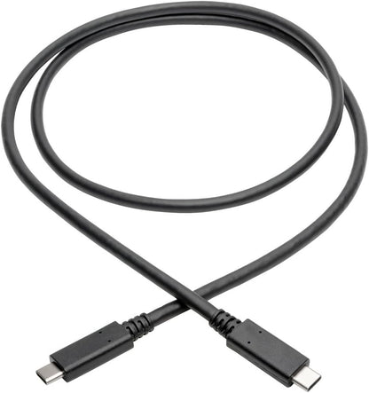 Tripp Lite USB 3.1 Gen 2 Cable 10 Gbps USB-C Type-C, 5A, 20V, Thunderbolt 3, (M/M), 0.91 m (U420-003-G2-5A