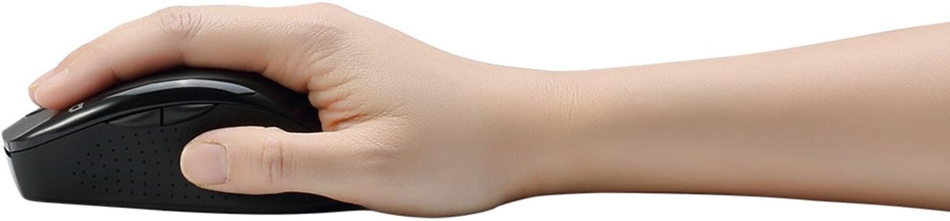 Adesso iMouse M20B - Ratón (mano derecha, Óptico, RF inalámbrico, 800 DPI, Negro