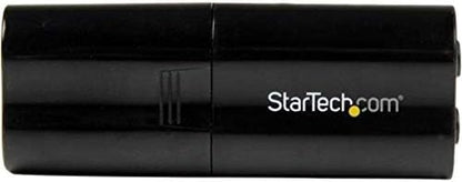 StarTech.com USB Sound Card - 3.5mm Audio Adapter - External Sound Card - Black - External Sound Card (ICUSBAUDIOB