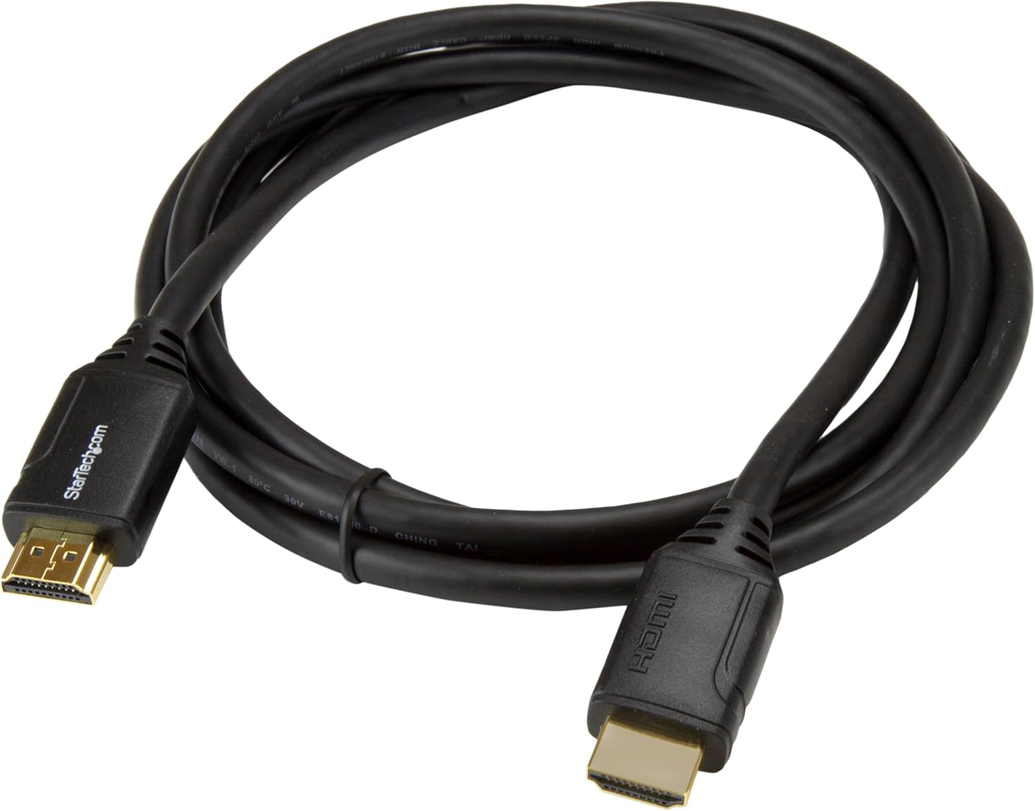 StarTech.com HDMM2MP Premium High Speed HDMI Cable with Ethernet ,Black, 4K 60Hz - 2 m (6 ft.
