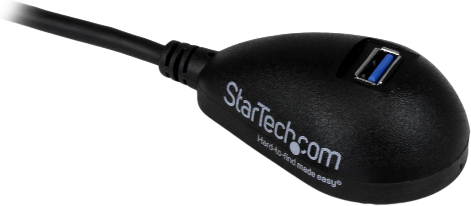 StarTech.com 5 ft Black Desktop SuperSpeed USB 3.0 Extension Cable - A to A M/F - USB 3.0 Extension Cable A Male to A Female - 5 feet (USB3SEXT5DKB