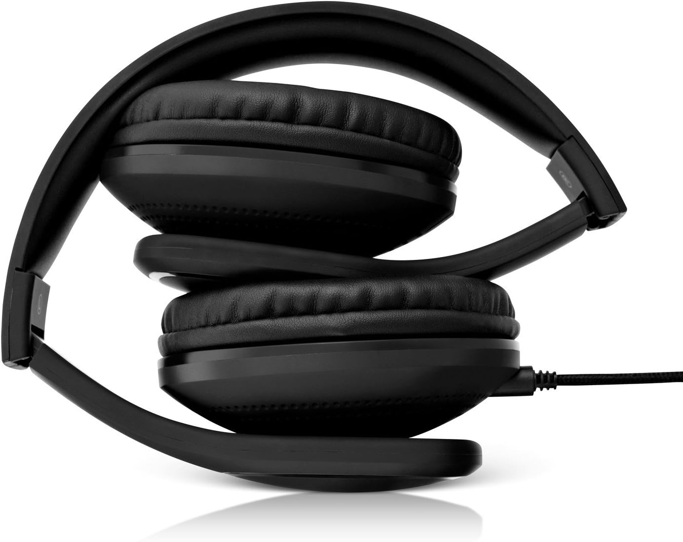 V7 HA701-3NP Over-Ear Headphones with Microphone and Volume Control, Foldable, Call Answering for Cellphones, Tablets, Smartphones, Laptop Computer, PC, Black