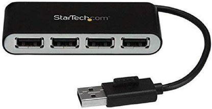 StarTech.com 4 Port USB 2.0 Hub - USB Bus Powered - Portable Multi Port USB 2.0 Splitter and Expander Hub - Small Travel USB Hub (ST4200MINI2) 15.2mmx22.9mmx81.3mm Single