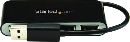 StarTech.com 4 Port USB 2.0 Hub - USB Bus Powered - Portable Multi Port USB 2.0 Splitter and Expander Hub - Small Travel USB Hub (ST4200MINI2) 15.2mmx22.9mmx81.3mm Single