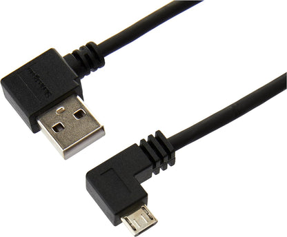 StarTech.com 2m 6 ft Micro-USB Cable with Right-Angled Connectors - M/M - USB A to Micro B Cable - 6ft Right Angle Micro USB Cable (USB2AUB2RA2M