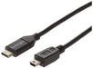 StarTech.com USB C to Mini USB Cable - 6 ft / 2m - M/M - USB 2.0 - Mini USB Cord - USB C to Mini B Cable - USB Type C to Mini USB (USB2CMB2M