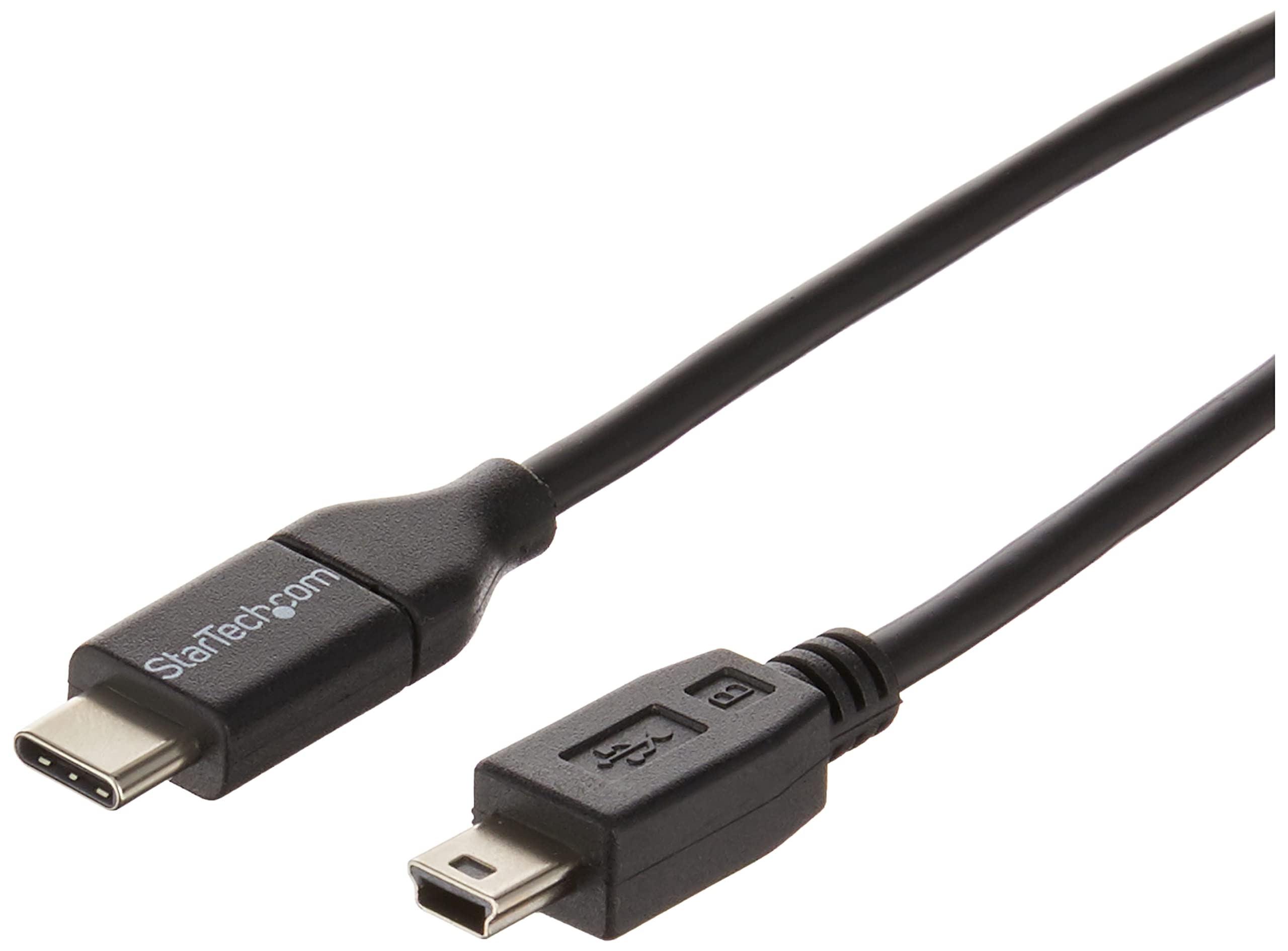 StarTech.com USB C to Mini USB Cable - 6 ft / 2m - M/M - USB 2.0 - Mini USB Cord - USB C to Mini B Cable - USB Type C to Mini USB (USB2CMB2M