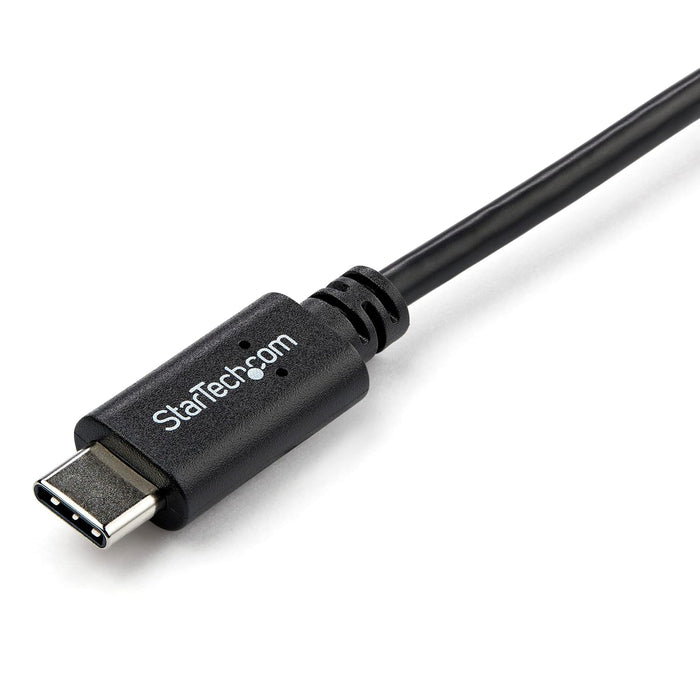 StarTech.com Right Angle USB-C Cable - 1m / 3 ft - Reversible - M/M - USB Type C Cable - USB-C Charge Cable - USB C to USB C Cable (USB2CC1MR), Black