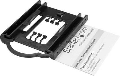 StarTech.com 2.5" HDD / SDD Mounting Bracket for 3.5" Drive Bay - Tool-less Installation - 2.5 Inch SSD HDD Adapter Bracket (BRACKET125PT