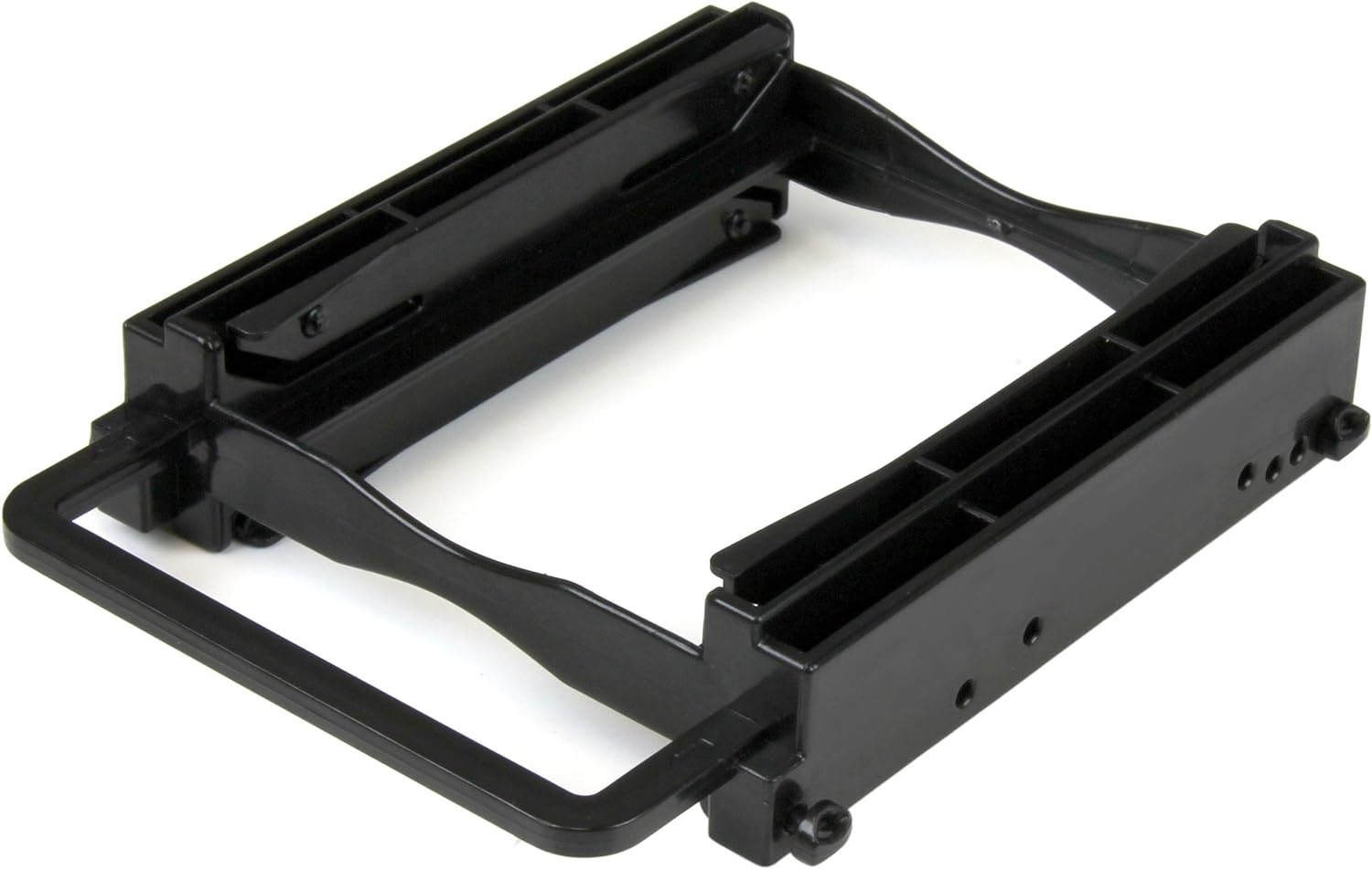 StarTech.com Dual 2.5" SSD/HDD Mounting Bracket for 3.5” Drive Bay - Tool-Less Installation - 2-Drive Adapter Bracket for Desktop Computer (BRACKET225PT) , Black