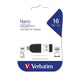 Verbatim 49821 16GB NANO USB Drive with Micro USB Adapter 16 GB