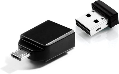Verbatim 49821 16GB NANO USB Drive with Micro USB Adapter 16 GB