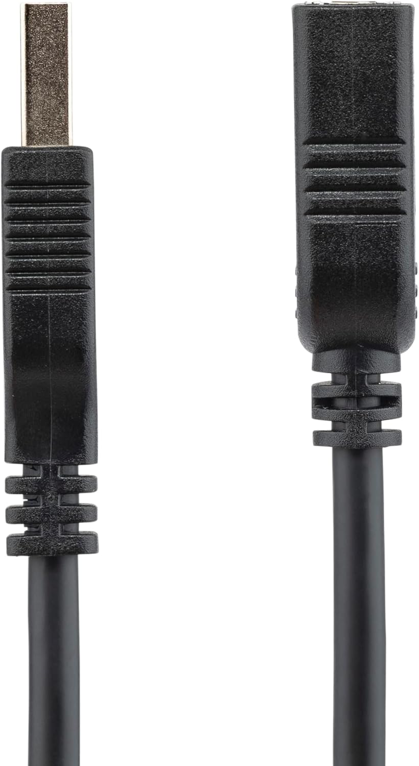 StarTech.com 6in Short USB 3.0 Extension Adapter Cable (USB-A Male to USB-A Female) - USB 3.1 Gen 1 (5Gbps) Port Saver Cable - Black (USB3EXT6INBK