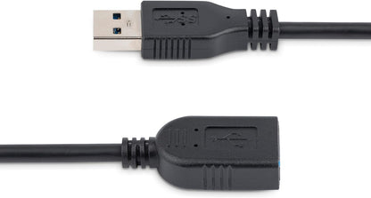 StarTech.com 6in Short USB 3.0 Extension Adapter Cable (USB-A Male to USB-A Female) - USB 3.1 Gen 1 (5Gbps) Port Saver Cable - Black (USB3EXT6INBK